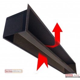 Židinio Grotelės Lift tiesios 630x95(125)